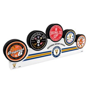 Detroit Red Wings 5 Puck Podium Set
