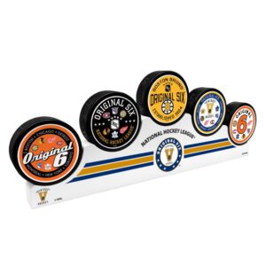 Boston Bruins 5 Puck Podium Set