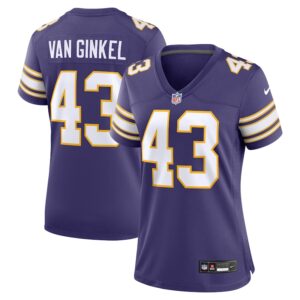 Women's Nike Andrew Van Ginkel  Purple Minnesota Vikings Alternate Game Jersey