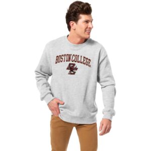 Men's League Collegiate Wear  Heather Gray Boston College Eagles Essentials 2.0 Pullover Sweatshirt
