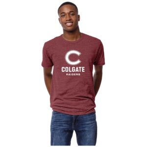 Men's League Collegiate Wear Heather Maroon Colgate Raiders Victory Falls Tri-Blend T-Shirt