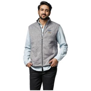 Men's League Collegiate Wear  Heather Gray Georgia Tech Yellow Jackets Saranac Full-Zip Vest