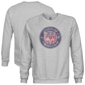 Men's 1863FC  Heather Gray Toulouse Color Badge Pullover Sweatshirt