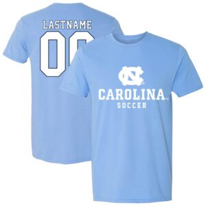 Unisex  Carolina Blue North Carolina Tar Heels Collegiate Women's Soccer NIL Pick-A-Player T-Shirt