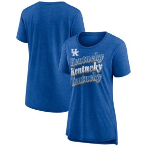 Women's Royal Kentucky Wildcats Classic Repeat Tri-Blend T-Shirt