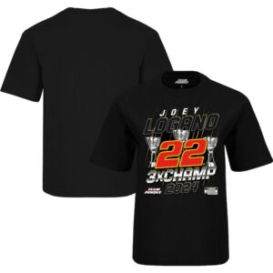 Youth Team Penske  Black Joey Logano Three-Time NASCAR Cup Series Champion Car T-Shirt