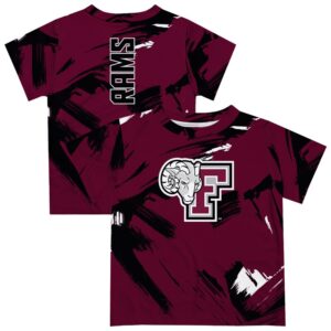 Newborn & Infant Vive La Fete  Maroon Fordham Rams Paint Brush T-Shirt