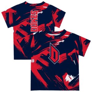 Toddler Vive La Fete  Navy Duquesne Dukes Paint Brush T-Shirt
