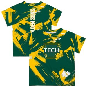 Youth Vive La Fete Green Arkansas Tech Paint Brush T-Shirt