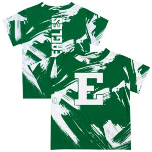 Youth Vive La Fete Green Eastern Michigan Eagles Paint Brush T-Shirt