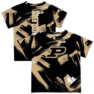 Youth Vive La Fete Black Purdue Boilermakers Paint Brush T-Shirt
