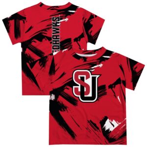 Youth Vive La Fete Red Seattle Redhawks Paint Brush T-Shirt