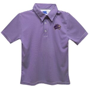 Toddler Vive La Fete Purple Western Carolina Catamounts Pencil Stripe Polo
