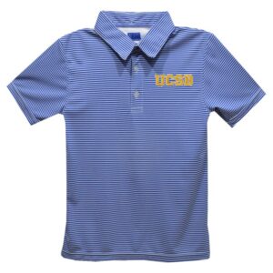 Youth Vive La Fete  Royal UC Santa Barbara Gauchos Pencil Stripe Polo