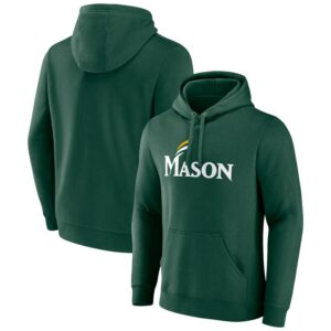 Men's Green George Mason Patriots Primary Logo Pullover Hoodie