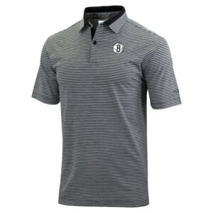 Men's Columbia  Black Brooklyn Nets Golden Hills Polo