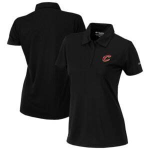 Women's Columbia Black Cleveland Cavaliers Omni-Wick Birdie Polo