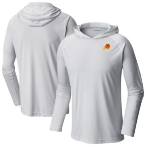 Men's Columbia  White Phoenix Suns PFG Super Terminal Tackle Hoodie