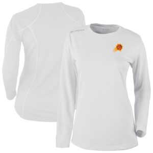 Men's Columbia  White Phoenix Suns Omni-Wick Shotgun Long Sleeve Top