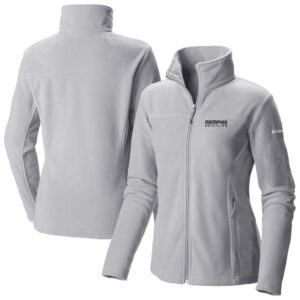 Women's Columbia  Gray Memphis Grizzlies Give & Go II Fleece Full-Zip Jacket