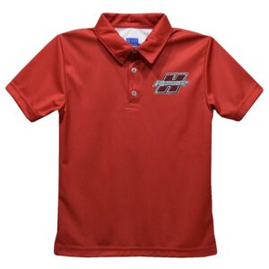 Youth Vive La Fete  Red Henderson State Reddies Solid Polo