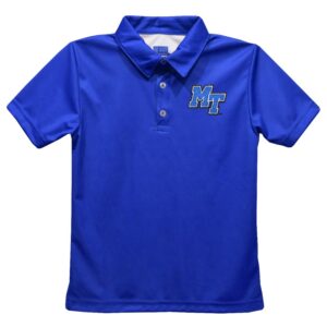 Youth Vive La Fete  Royal MTSU Blue Raiders Solid Polo