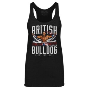 Women's 500 Level  Heather Black British Bulldog Racerback Tank Top