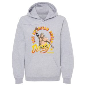 Men's 500 Level Heather Gray Dusty Rhodes The American Dream Pullover Hoodie