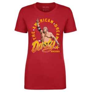 Women's 500 Level Red Dusty Rhodes The American Dream T-Shirt