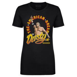Women's 500 Level Black Dusty Rhodes The American Dream T-Shirt