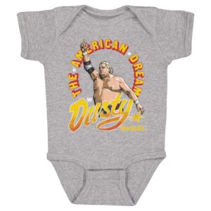 Infant 500 Level Heather Gray Dusty Rhodes The American Dream Bodysuit