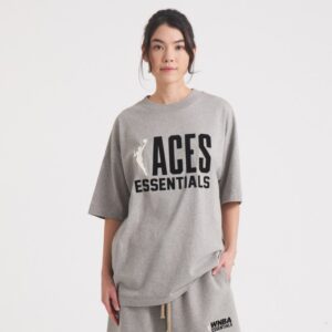 Unisex Fear of God Gray Las Vegas Aces WNBA x ESSENTIALS T-Shirt