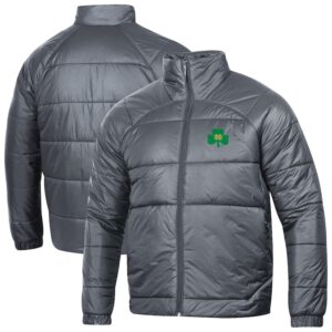 Men's Under Armour  Gray Notre Dame Fighting Irish Insulate Full-Zip Jacket