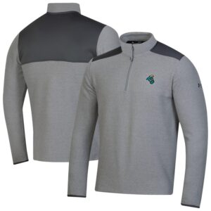 Men's Under Armour  Gray Coastal Carolina Chanticleers CGI Microfleece Quarter-Zip Jacket