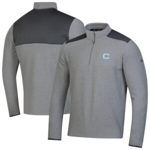 Men's Under Armour  Gray Citadel Bulldogs CGI Microfleece Quarter-Zip Jacket