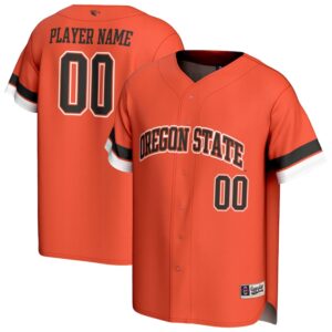 Unisex GameDay Greats Orange Oregon State Beavers Personalized Collegiate Baseball Fashion Jersey