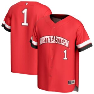 Unisex GameDay Greats #1 Red Northeastern Huskies Collegiate Baseball Fashion Jersey