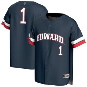 Unisex GameDay Greats #1 Navy Howard Bison Collegiate Baseball Fashion Jersey