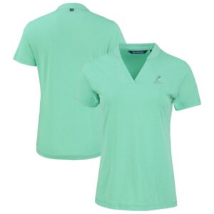 Women's Cutter & Buck  Heather Mint Miami Marlins Forge Heathered Stretch Blade Top