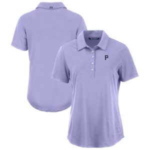 Women's Cutter & Buck Lavender Pittsburgh Pirates Coastline Epic Comfort Eco Recycled Polo