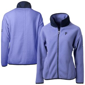 Women's Cutter & Buck  Lavender Pittsburgh Pirates Cascade Eco Fleece Full-Zip Jacket