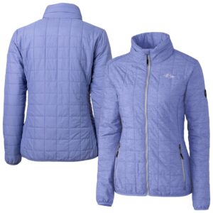 Women's Cutter & Buck Purple Baltimore Ravens Rainier PrimaLoft® Eco Insulated Full-Zip Puffer Jacket