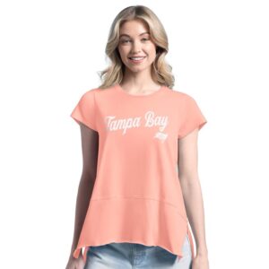 Women's Margaritaville  Pink Tampa Bay Buccaneers Gametime Is Paradise T-Shirt