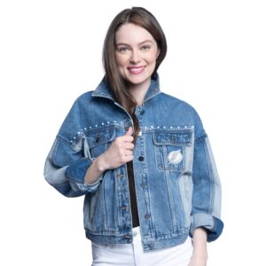 Women's G-III Sports by Carl Banks Tampa Bay Lightning Buzzer Beater Button-Up Denim Jacket
