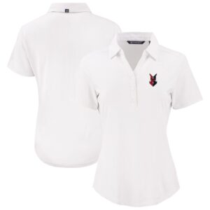 Women's Cutter & Buck  White Indianapolis Indians Forge Eco Stretch Recycled Polo