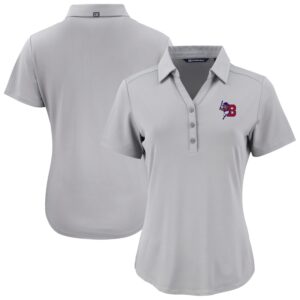 Women's Cutter & Buck  Gray Buffalo Bisons Forge Eco Stretch Recycled Polo