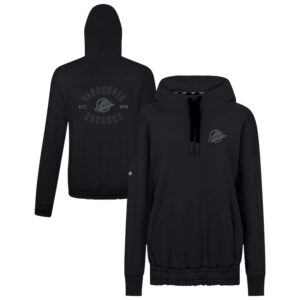 Women's Levelwear  Black Vancouver Canucks Waterfall Nightfall Pullover Hoodie