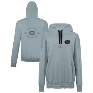 Women's Levelwear  Gray Montreal Canadiens Waterfall Nightfall Pullover Hoodie