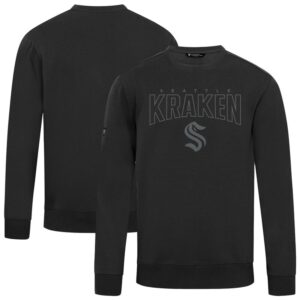 Men's Levelwear  Black Seattle Kraken Zane Darkmoon Pullover Sweatshirt