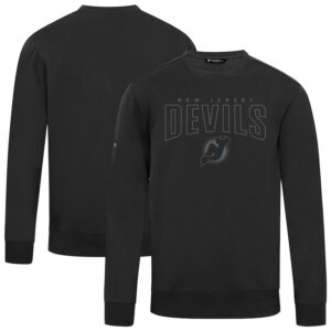 Men's Levelwear  Black New Jersey Devils Zane Darkmoon Pullover Sweatshirt